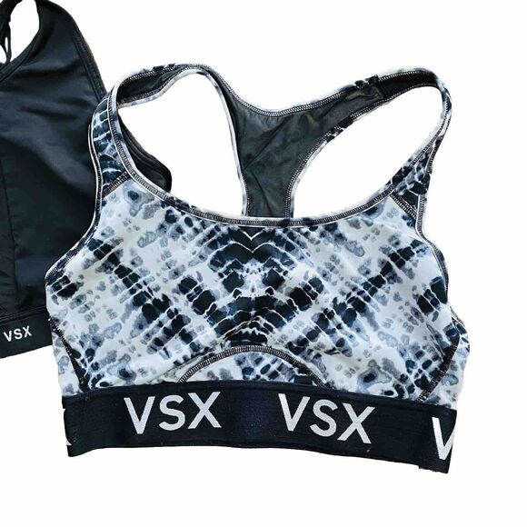 Two VSX Sport Victoria’s Secret Womens Sports Bras Size Small Unpadded Wireless - Picture 2 of 8